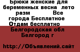 Брюки женские для беременных весна, лето (разм.50 XL). - Все города Бесплатное » Отдам бесплатно   . Белгородская обл.,Белгород г.